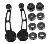 BELLIFFY Aluminum Alloy Car Window Crank Handle Classic Black Replacement for Manual Window Operation Easy to Install and Use Fit for Classic Cars