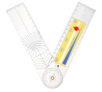 BELLIFFY Angle Ruler Goniometer for Knee Bend Measure ABS Plastic Goniometer Evaluating Range of Motion for Physical Therapists
