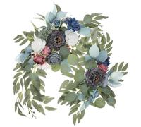 BELLIFFY Artificial Material Plastic and Decoration Pp Cloth, Elegant Silk 2pcs Arch Flowers for Backdrop Easy to Care with Vivid Artificial Appearance Wedding Ceremony Indoor