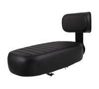 BELLIFFY Bike Seat Cushion with Sturdy Backrest Soft Thick Padding for Electric and Mountain Bikes Vibration-absorbing Rear Carrier for Safe Family Rides