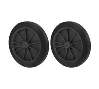 BELLIFFY Bin Wheels Replacement Sturdy Pu Rubber Large Trash Can Wheels 2pcs with Solid Axle for Outdoor Trash Can and Wastebasket for Waste Management and Heavy-duty Use