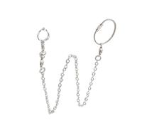 BELLIFFY Bird Foot Stainless Steel Parrot Ankle Training Chain Split Foot Accessory for Birds Safety Design to Prevent Leg Injuries Easy to Wear and Remove