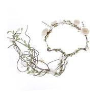BELLIFFY Bridal Floral Headband Design for Weddings Holiday Celebrations and Photography Handmade Rose Flower Hair Accessory for Brides and Flower Girls