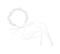BELLIFFY Bridal Statement Handwoven Fake Pearl Headband Wedding Hair Accessories Fake Pearl
