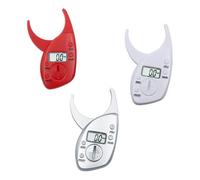 BELLIFFY Caliper Fat Measuring Tool with LCD Display Portable Fat Analyzer for Fitness Body Testing Accurate and Easy to Use Red