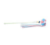BELLIFFY Cat Teaser Interactive Toy for Kittens Bell Design Bright Colors Engaging Plaything for Chasing Batting and Scratching for Indoor Cats