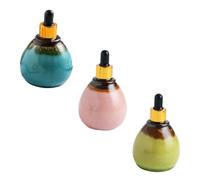 BELLIFFY Ceramic Essential Oil Dropper Bottles Set of 3 95ml Opaque Sub Bottles Convenient Droppers Suitable for Essential Oils Perfume and Liquid Storage