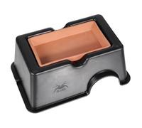 BELLIFFY Ceramic Snake Hideout Feeder Cave for Reptiles Stain-resistant Reptile Shelter with Cozy Hiding Space for Ball Snakes Lizards Turtles Terrarium Decor