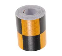 BELLIFFY Checkered Reflective Safety Tape Car Sticker 5cm x 3m Sturdy Anti-Scratch Warning Decal for Vehicles Trailer Trucks Automotive Use