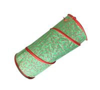 BELLIFFY Christmas Cat Tunnel Foldable Interactive Tunnel Plaything for Kittens and Cats Indoor Fun Pet