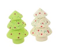 BELLIFFY Christmas Tree Makeup Sponge Soft Expandable for Foundation Concealer Powder Festive Cosmetic Applicator Gift for Holiday Makeup Enthusiasts