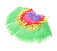 BELLIFFY Colorful Carnival Wig for Festivals Funny Wig for Themed Parties Soft Comfortable Materials Vibrant Rainbow Design for Stage