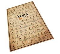 BELLIFFY Crafted Yoga Poster Canvas Unframed Decorative Wall Art Household Wall Decor Visual Guide for Yoga Poses Bedroom Living Aesthetic Picture Decor