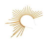 BELLIFFY Creative Goddess Headband for Women Multi-purpose Party Hair Accessory Comfortable Plastic Crown for Wedding Dancing Special Occasions DIY Styling