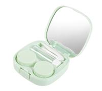 BELLIFFY Cute Square Contact Lens Case Mirror Portable Travel Lens Holder Practical for Daily Use