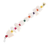 BELLIFFY Cuttlefish Bone Chewing for Parrots Medium Calcium Bird Hanging Plaything for Parakeets Budgies Cockatiels Natural Mineral Chew Treats Cage Accessory