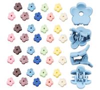 BELLIFFY Delicate Mini Hair Clips Flower 40 Pcs Small Claw Hair Clips for Women Random Color