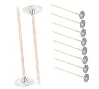 BELLIFFY DIY Scented Candle Making Wicks Cotton Wick with Metal Base Multi-Functional for Candle Making DIY Crafts