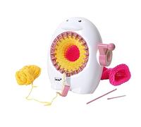 BELLIFFY DIY Weaving Tool Creative Knitting Machine Knitting Machine Toy for Kids Handheld Manual Stand Penguin Shape Plastic Weaving Tool for Children's and Crafting Activities