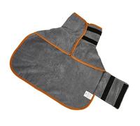 BELLIFFY Dog Bathrobe for Pets Soft and Absorbent Drying Coat for Dogs and Cats for after Bath Use Comfortable Robe Grey