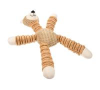 BELLIFFY Dog Chewing Toy Plush Neck Bear Interactive Pet Plush Toy for Puppies Safe Wear-resistant Bite-resistant Fun Chew Companion for Healthy Playtime