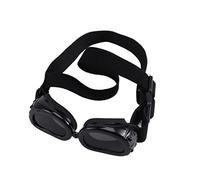 BELLIFFY Dog Sunglasses with Uv Strap Goggles for Pets Eye Wear for Dogs and Cats Black Color for Outdoor Activities