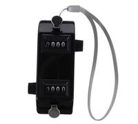 BELLIFFY Dual Hand Counter with Two Counting Functions Portable Mechanical Clicker for Baseball Golf and Sports Events Compact Durable Readable Numbers Black