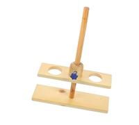 BELLIFFY Dual Wooden Funnel Stand for Laboratory Chemistry Experiments Teaching Equipment for Science Class Practical Use Safe and Easy Assembly Chemical Supplies Random Color