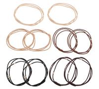 BELLIFFY Elastic Hair Ties with Beads for Women 10 Pcs Preventing Breakage High Elasticity Triple Layer Rubber Bands Stylish Assorted Color Hair Bands for Daily Use