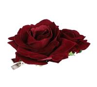 BELLIFFY Elegant Rose Hairpin Flannel Bobby Pin Hair Accessories Rose Hair Clip for Bride Bridesmaid