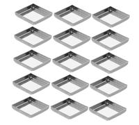 BELLIFFY Empty Square Metal Makeup Pans 20pcs 26mm DIY Blush and Eyeshadow Refill Pans for Magnetic Palette Compact Beauty Artists