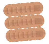 BELLIFFY Fabric Finger Joint 25mm Round Breathable Adhesive Wound Patches, 100pcs Flexible Plasters for Fingertip and Small Wound Protection