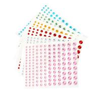 BELLIFFY Face Rhinestones Stickers Set 6 Sheets Self-Adhesive Gems for Eye Makeup Sparkling Jewel Stickers for Festivals Parties and Creative Looks