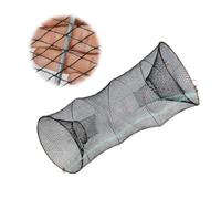 BELLIFFY Foldable Mesh Trap Net for Fishing Shrimp Crab Lobster Prawn Minnow Crayfish Portable Lightweight Fishing Landing Net with Nylon Mesh and Steel Wire Support Easy to Use Automatic