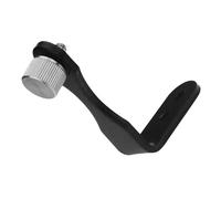 BELLIFFY Full Metal Binocular Tripod Mount Adapter with Quick Release Plate Link and Twin 1/4 Inch Thread Connections, Black Aluminium and Iron Telescope Bracket for Spotting