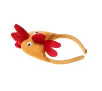 BELLIFFY Funny Headbands for Easter Cartoon Rooster Hair Bands Brown Cloth Soft Lightweight Easy to Wear Headdress for Performances and Birthdays
