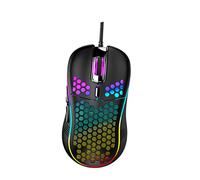 BELLIFFY Gaming Mouse Hollow-out Mouse Wired Usb Rgb Lighting Ergonomic Lightweight Design High-precision Sensor for Laptop Gamers