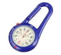 BELLIFFY Glow in The Dark Pocket Watch with Stainless Steel Clip for Backpack and Belt Loop, Easy to Read Luminous Dial Outdoor Watch for Camping and Climbing