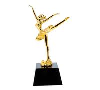 BELLIFFY Gold Ballet Dance Trophy for Crystal Model and Black Base Award Cup for S Competitions Party Prizes Talent Shows and Dance Events