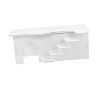 BELLIFFY Hamster House and Guinea Pig Hideout Ladder Design, Two-story Small White Maze Platform Cage Decor for Hamsters and Small Rodents