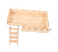 BELLIFFY Hamster Platform Toy Stairs for Guinea Pig Indoor Hamster Playing Board Pet Cage Supply Ledge