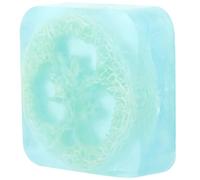 BELLIFFY Handmade Loofah Soap Bar 100G with Natural Loofah Sponge Exfoliating Refreshing Skin Scrub Soap for Face and Body Bathing Moisturizing for Daily Shower Use