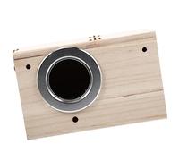 BELLIFFY Hanging Wooden Bird House Bird Nesting Box for Parrots Finches Outdoor Garden Decor Pet Art Adornment for Courtyards Homes
