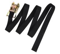 BELLIFFY Heavy Duty Ratchet Tie Down Strap 3.8×2M Black Cargo Lashing Strap with Buckle for Truck and Car Luggage Securing