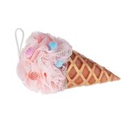 BELLIFFY Ice Cream Cartoon Bath Sponge Soft Exfoliating Shower Loofah Ball for Home Travel Outdoor Lightweight Portable Fun Bathing Accessory with Rich Lather Creation