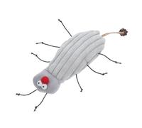 BELLIFFY Interactive Cat Chew Toy with Catnip Fun Kicker Biting Doll for Indoor Cats and Kittens Engaging Design for Exercise and Teething Gray Color