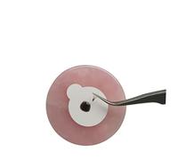 BELLIFFY Jade Stone Eyelash Extension Gasket Pad Round Glue Holder Tool for Women Pink Eyelash Extensions Accessories