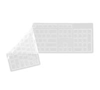 BELLIFFY Keyboard Cover Compatible for Dell KB216 Wired Keyboard Transparent Keycaps Protector for Desktop Dust-Proof Silicone 1 PC