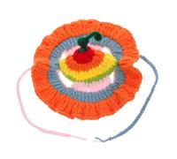 BELLIFFY Kitten Rainbow Knitted Hat Ear Holes for Cat Ears Beanie Soft Cat Costume Headwear for Funny Parties Festivals and Outdoor Activities