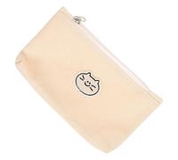 BELLIFFY Large Capacity Cat Pencil Case Adorable Canvas Pen Pouch for School Office and Art Supplies Lightweight Design for Easy Carrying Organizer for Students and Professionals